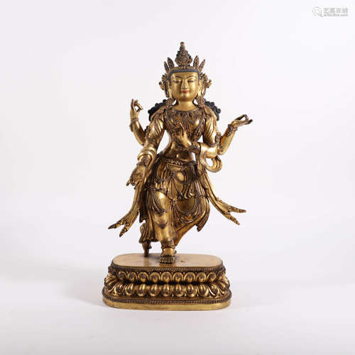 A Gilt Bronze Figure of Buddha