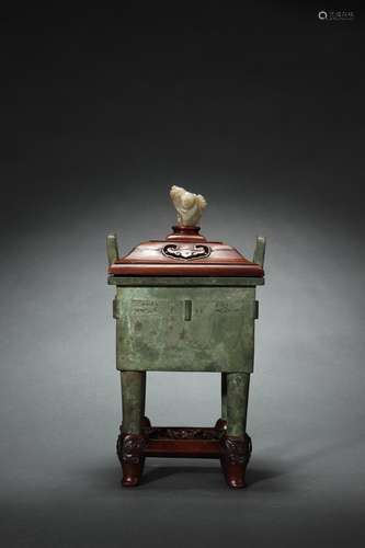 Bronze Square Ding, Ming Dynasty