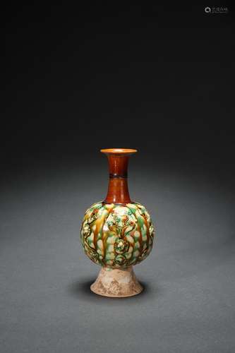 Tri-colored Flask, Tang Dynasty