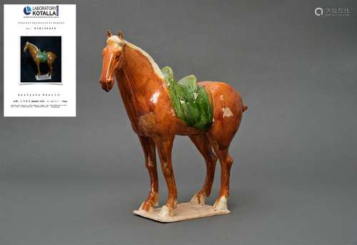 Tricolor-glazed Horse, Tang Dynasty