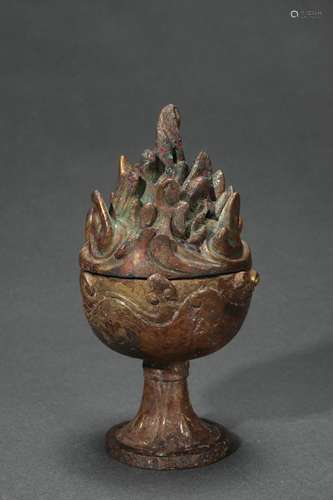 Gilt Copper Boshan Censer