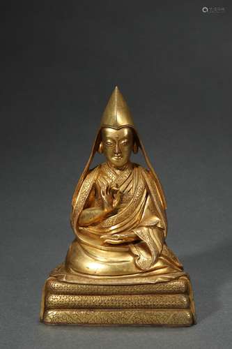 Gilt Copper Statue of Buddha