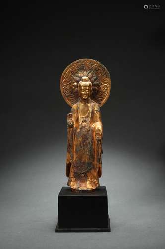 Gilt Copper Statue of Buddha