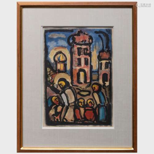 Georges Rouault (1871-1958): Christ et Pauvres; and Christ (...