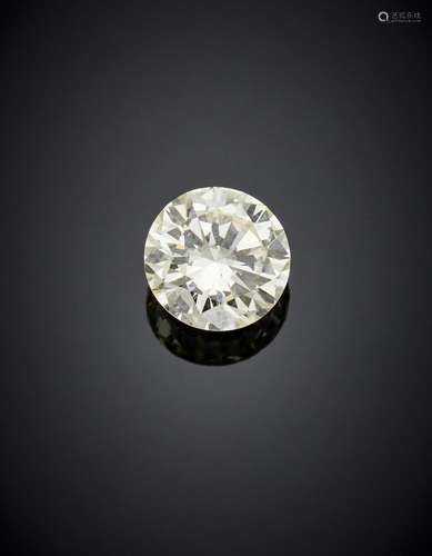 Round brilliant cut ct. 1.263 diamond. Appended brief RAG (T...