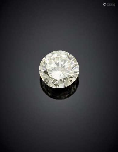 Round brilliant cut ct. 1.225 diamond. Appended brief RAG (T...