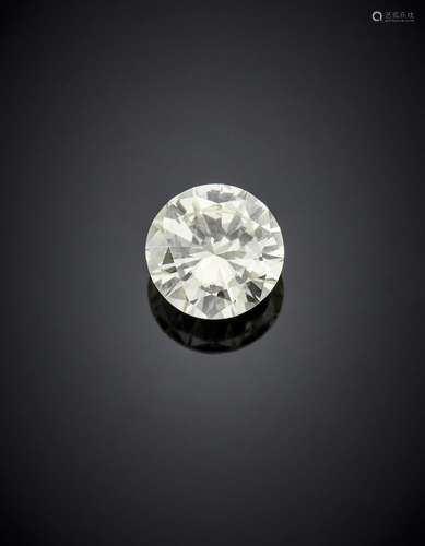 Round brilliant cut ct. 1.015 diamond. Appended brief RAG (T...