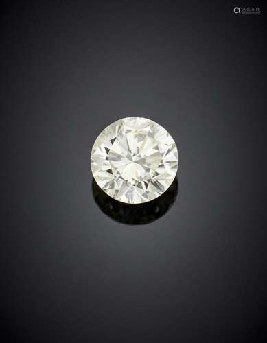 Round brilliant cut ct. 1.204 diamond. Appended brief RAG (T...