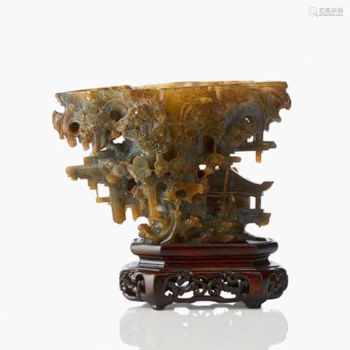 A Soapstone Libation Cup