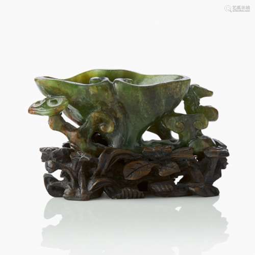 A Fine Chinese Jade ‘Lingzhi’ Washer