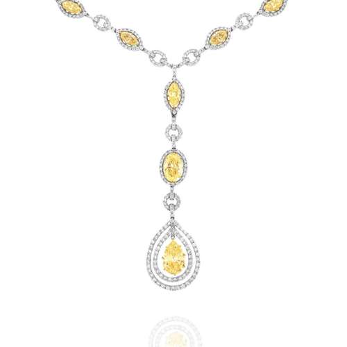 34.05ct Diamond and 18K Necklace