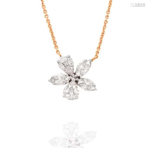 Diamond and 18K Necklace