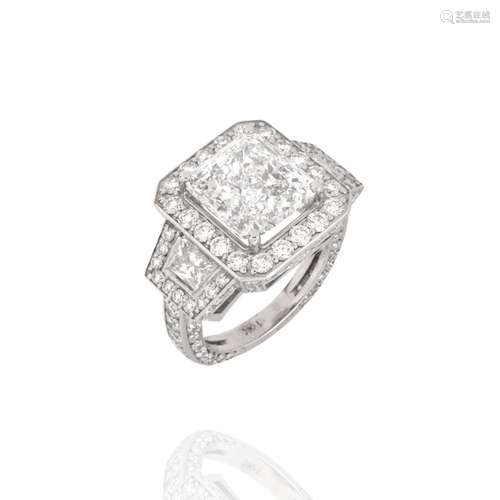 EGL 5.02ct Diamond and 14K Ring