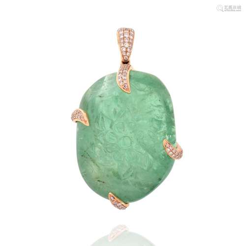 171ct Colombian Emerald Pendant