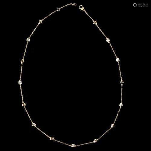 Diamond and 18K Necklace