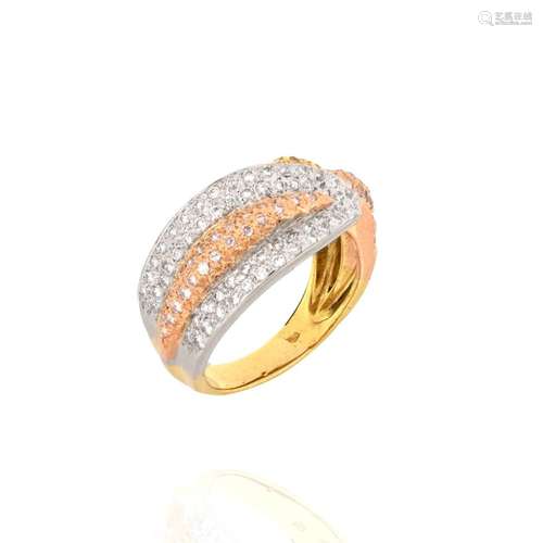 Diamond and 18K Ring