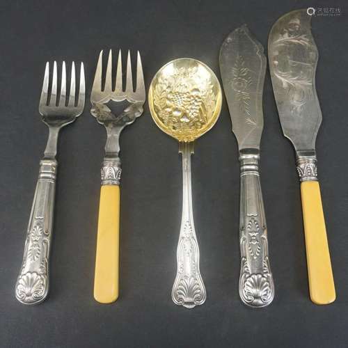 English Silverplate Serving Pieces