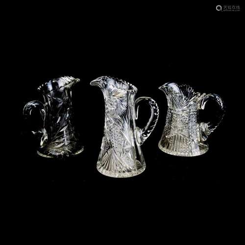 American Brilliant Glass Pitchers