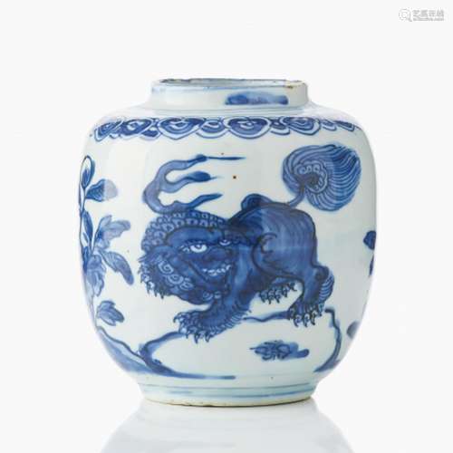 A Chinese Blue and White Jar