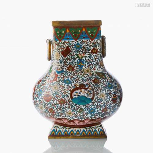 An Imposing Cloisonne Vase