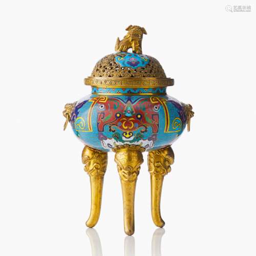 A Cloisonne Censer