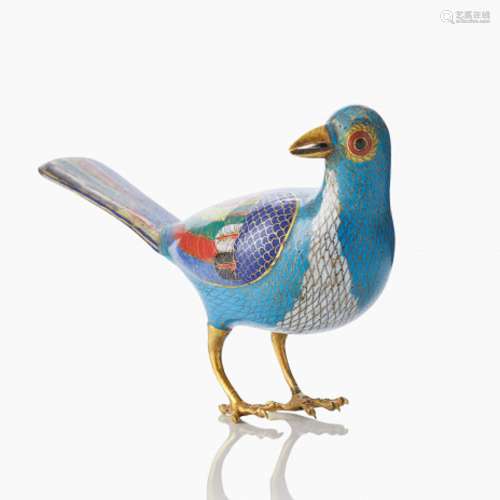 A Cloisonne Figure of a Bird