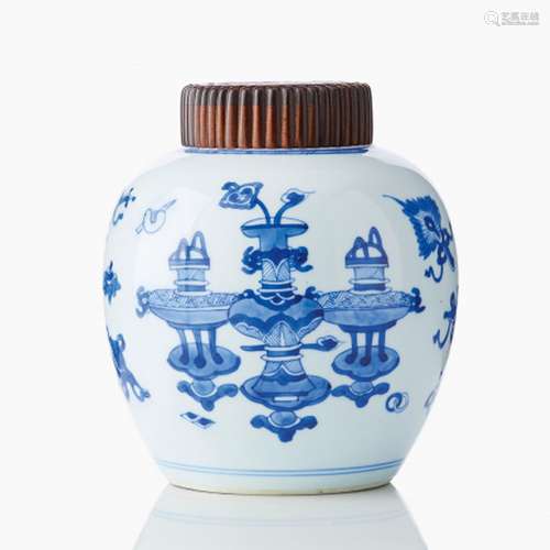 A Chinese Kangxi Ginger Jar