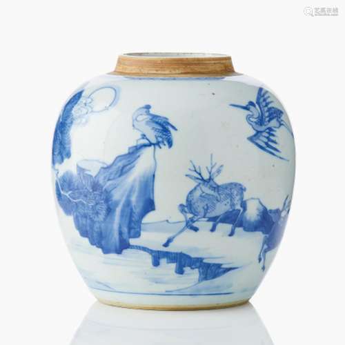 A Chinese Blue and White Ginger Jar