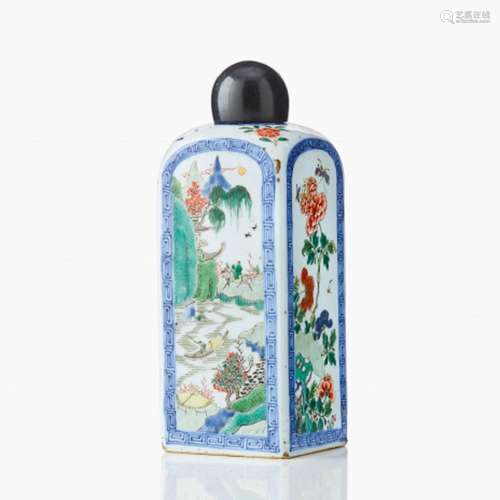 A Chinese Famille Verte Flask