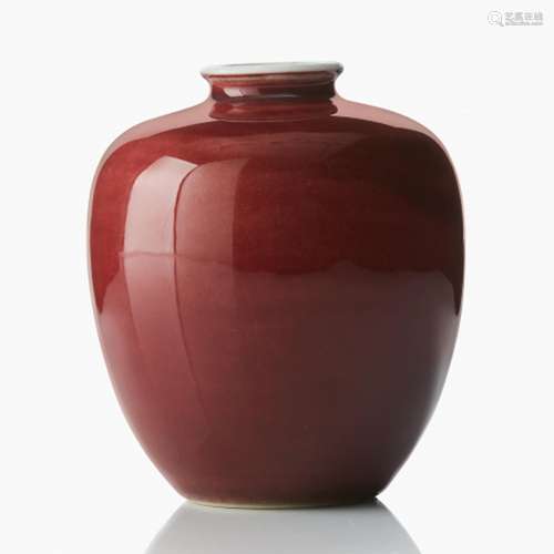 A Chinese Red-Glazed Vase