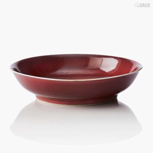 A Chinese Copper-Red Dish