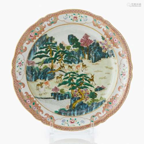 A Chinese Famille Rose Dish