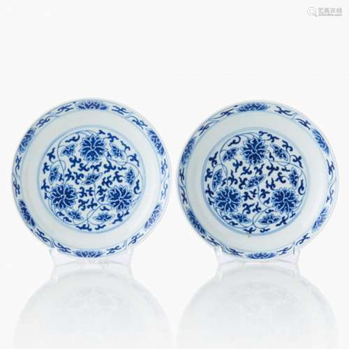 A Pair of Chinese ‘Lotus’ Bowls