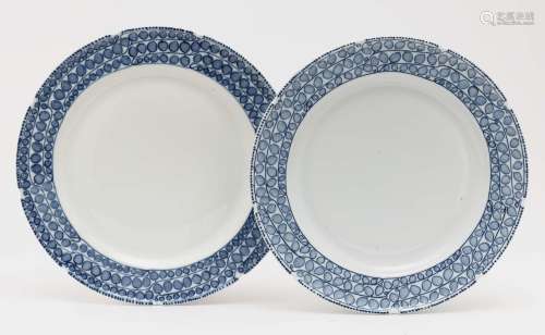 Six dinner plates - Meissen, design by Richard Riemerschmid,...