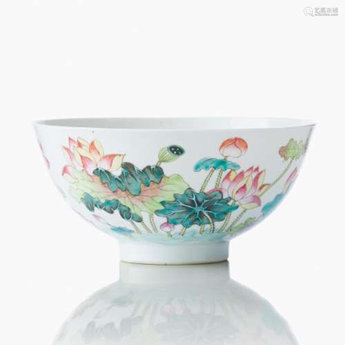 A Famille-Rose ‘Lotus’ Bowl