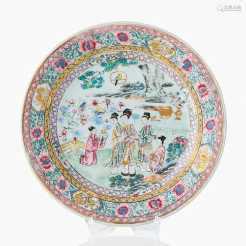 A Chinese Famille Rose Plate