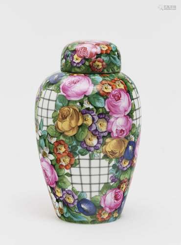 A lidded urn - Nymphenburg, after 1912, design by Josef Wack...