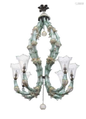 A chandelier - Murano, probably barovier & toso, 1960/70...