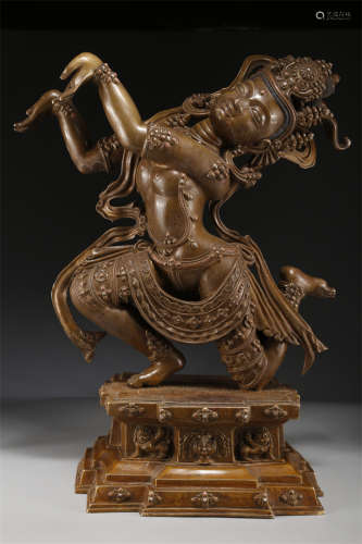 An Alloy Copper Avalokitesvara Statue.