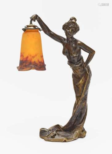 A table lamp, circa 1900 - Emanuel Villanis (1858 Lille - 19...