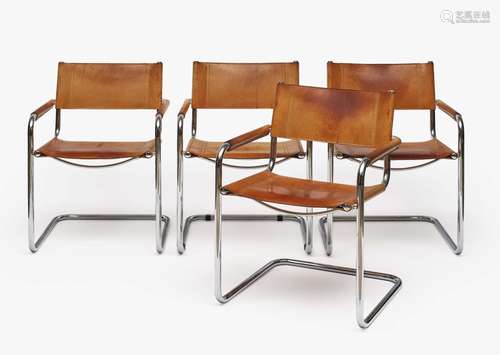 Eight cantilever chairs B 33 - Marcel Breuer, manufactured b...