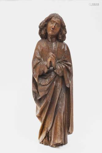 Saint John - South German, circa 1480/90 Lime wood, hollowed...