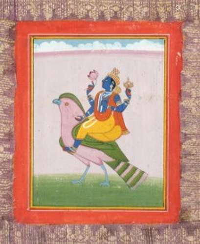 Vishnu chevauchant Garuda