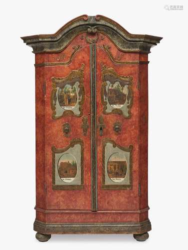 A Bauernschrank (wardrobe) - Irschenberg, dated 1838