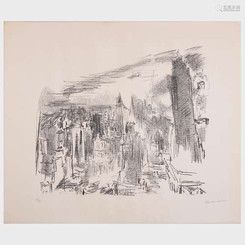 Oskar Kokoschka (1886-1980): Manhattan I; and Manhattan II