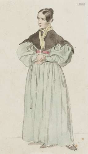 German, circa 1820/30 - Young middle-class woman