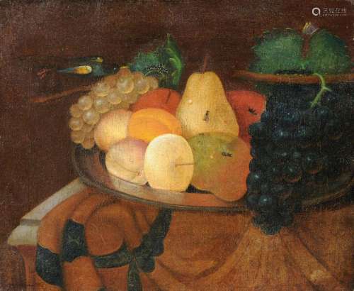 Unbekannter Maler, Stilleben mit Früchten. 19th cent.