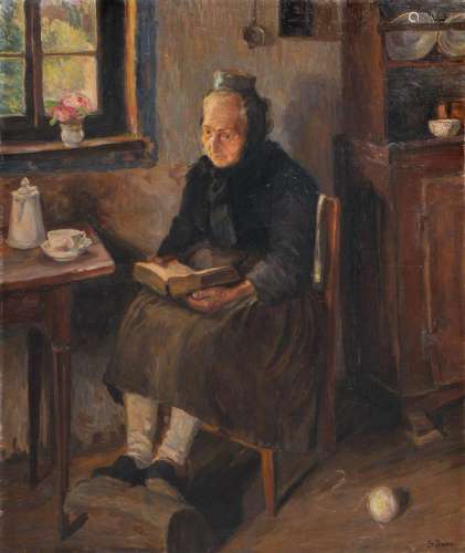 Sophie Doerr, Schwälmer Bäuerin in Andacht. Zwischen 1903– 1...