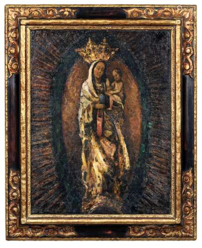 Ernst Kolbe, Madonna mit Kind (Seitenaltar der Pfarrkirche H...