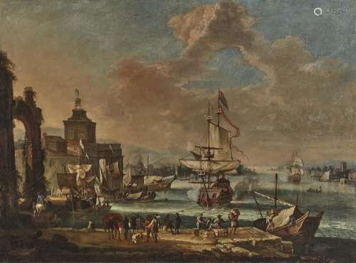 Dutch School (circle of ? Abraham Storck, 1644 Amsterdam - 1...
